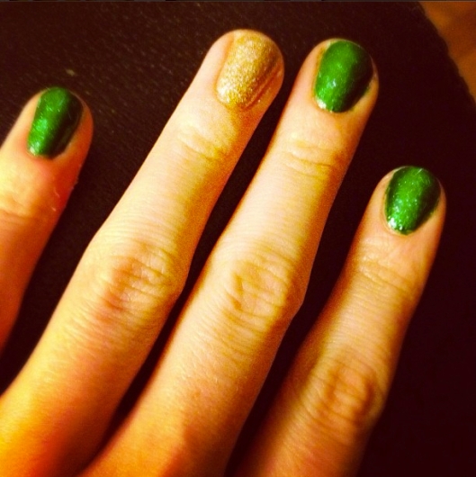 St Patrick's Nails