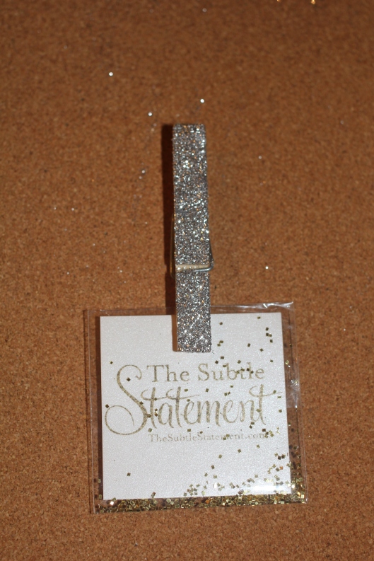 Glitter Clothespin Push Pins | The Subtle Statement Etsy Shop 