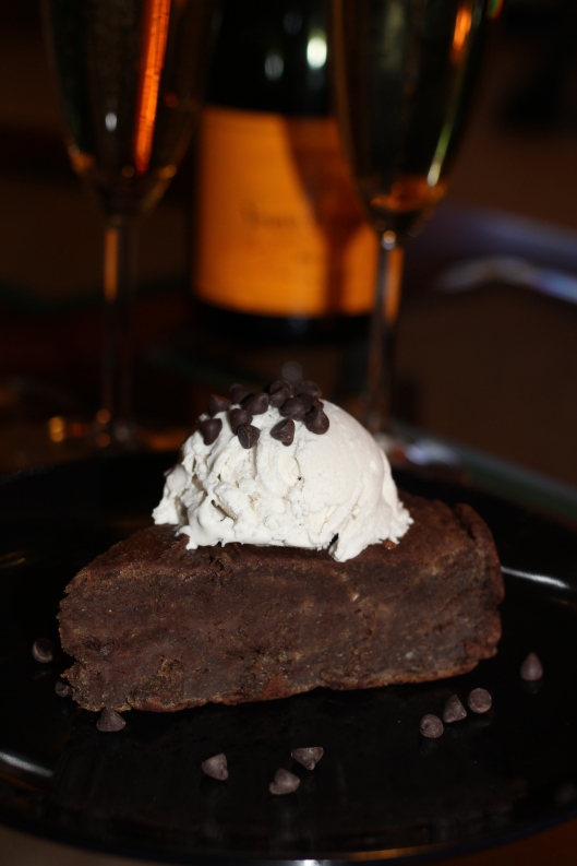 Chocolate Chocolate Chip Deep Dish Cookie Pie | TheSubtleStatement.com | vegan | gluten free | low calorie