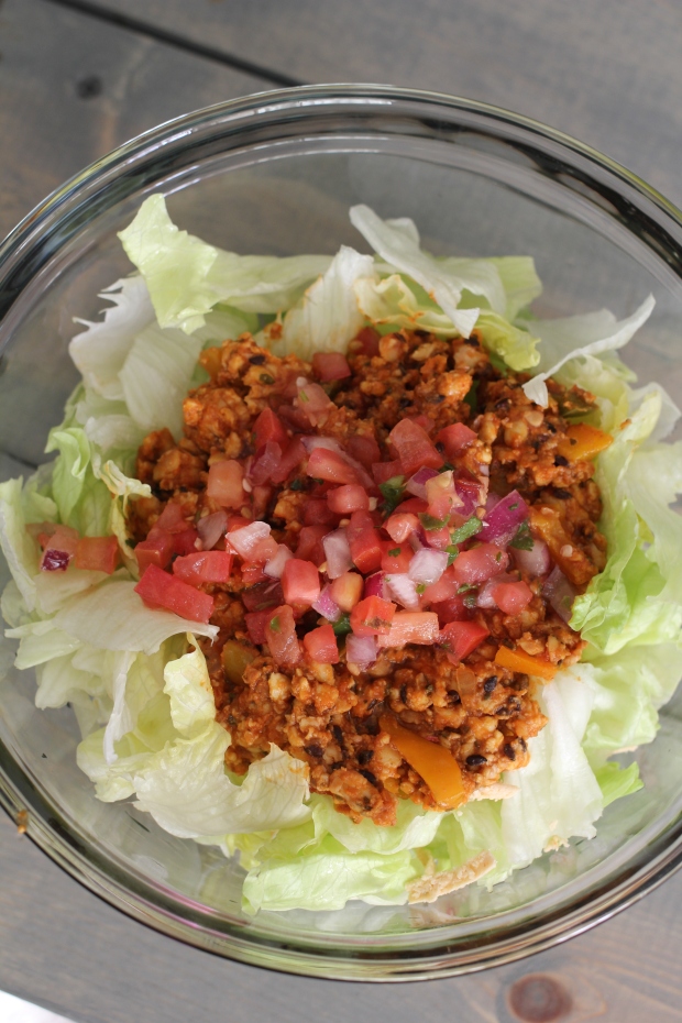 Tempeh Taco Salad | TheSubtleStatement.com